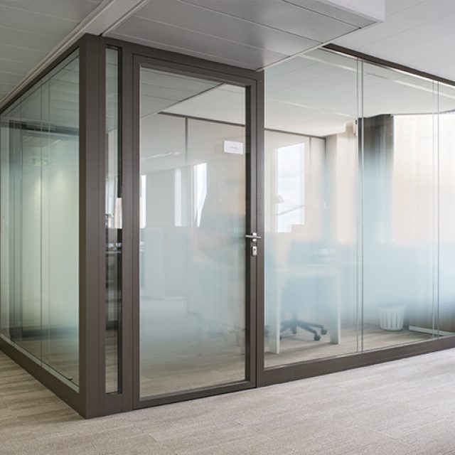 Porte vitrée H'flush 71 Aluminium